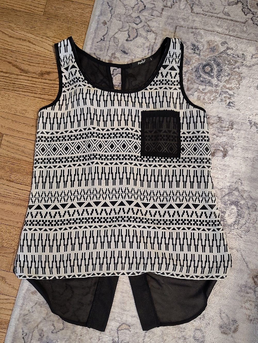 Papaya Brand Mesh Tank Tunic